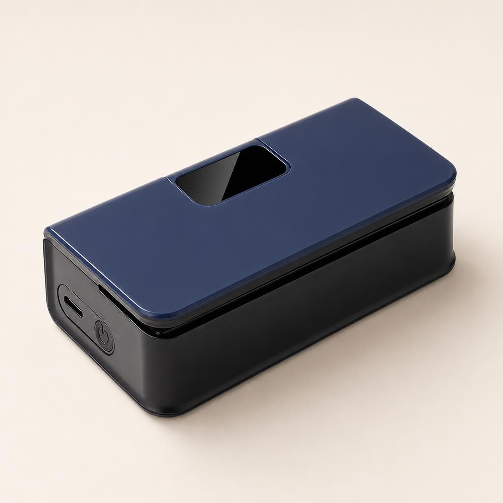 Slate blue lid